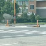 人行安全岛实例